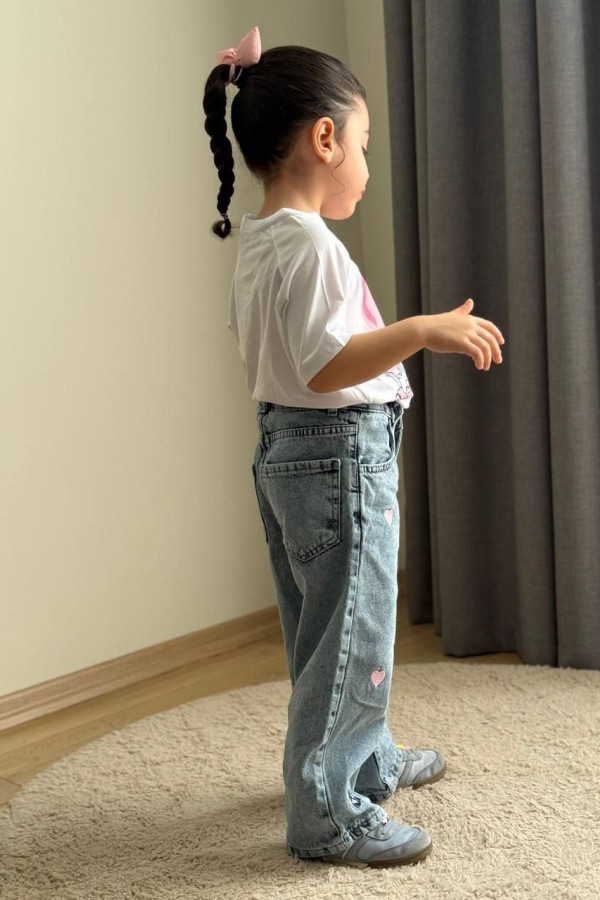 STİCH KOT PANTALONLU 2’Li KIZ TAKIM STİCH KOT PANTALONLU 2’Li KIZ TAKIM