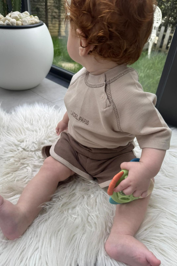 La’ciel Paris Baby Gofre Çıtçıtlı Set
