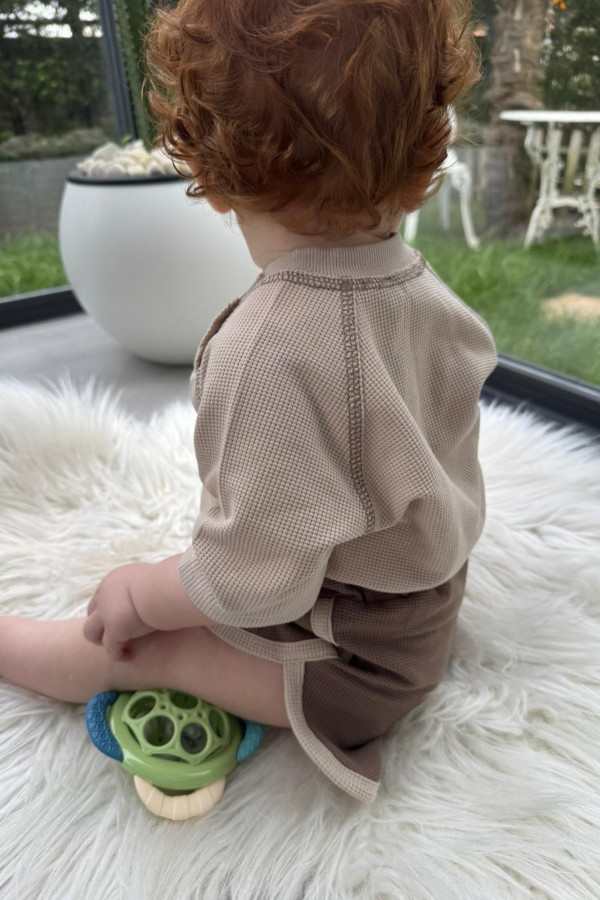 La’ciel Paris Baby Gofre Çıtçıtlı Set