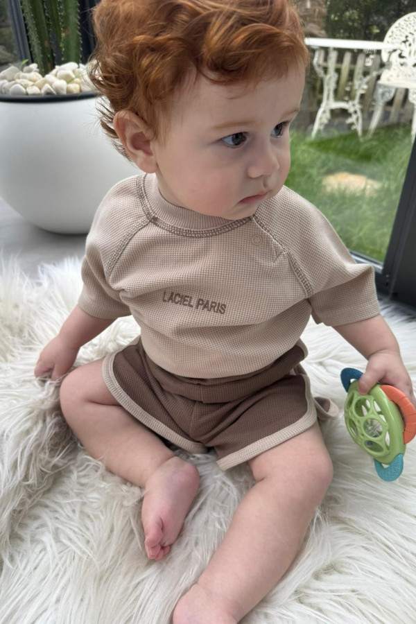La’ciel Paris Baby Gofre Çıtçıtlı Set
