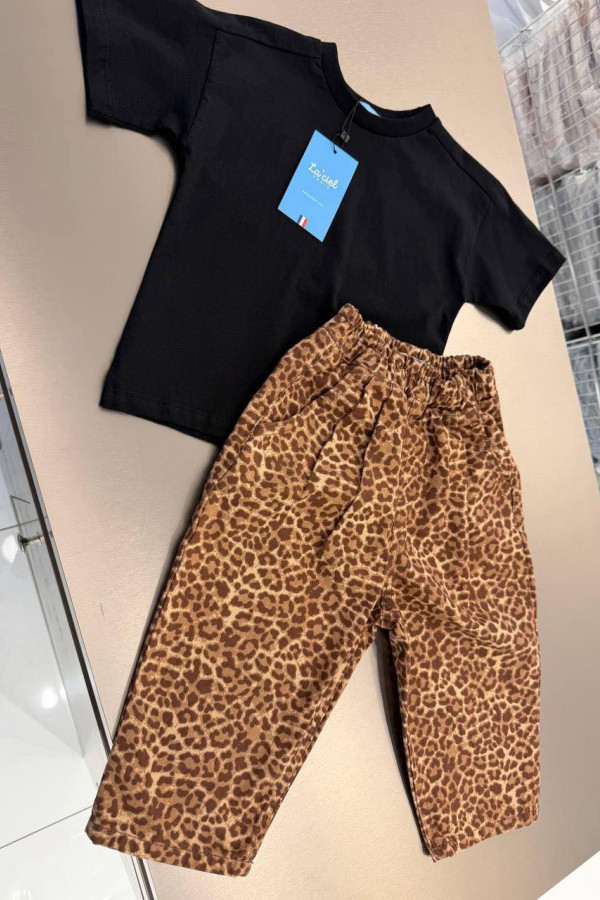 La’ciel Paris Unisex Leopar Balloon Jeans set La’ciel Paris Unisex Leopar Balloon Jeans set